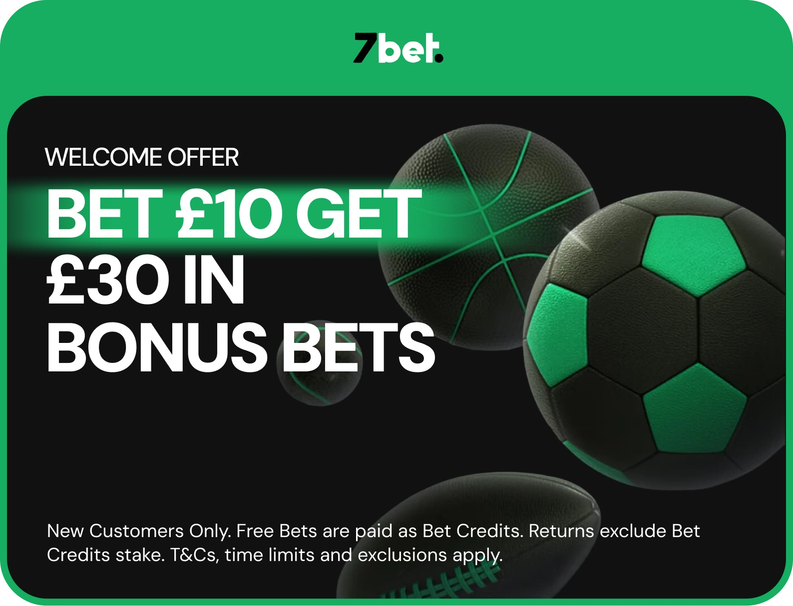 7bet offer. 18+, terms apply.