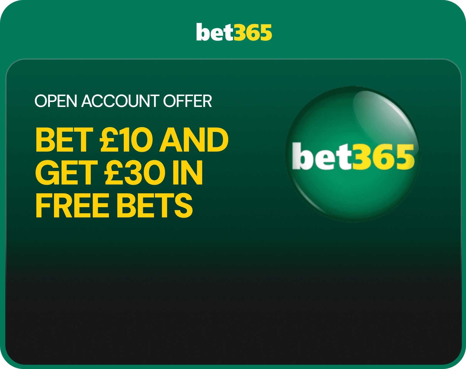 bet365 offer. 18+, terms apply.