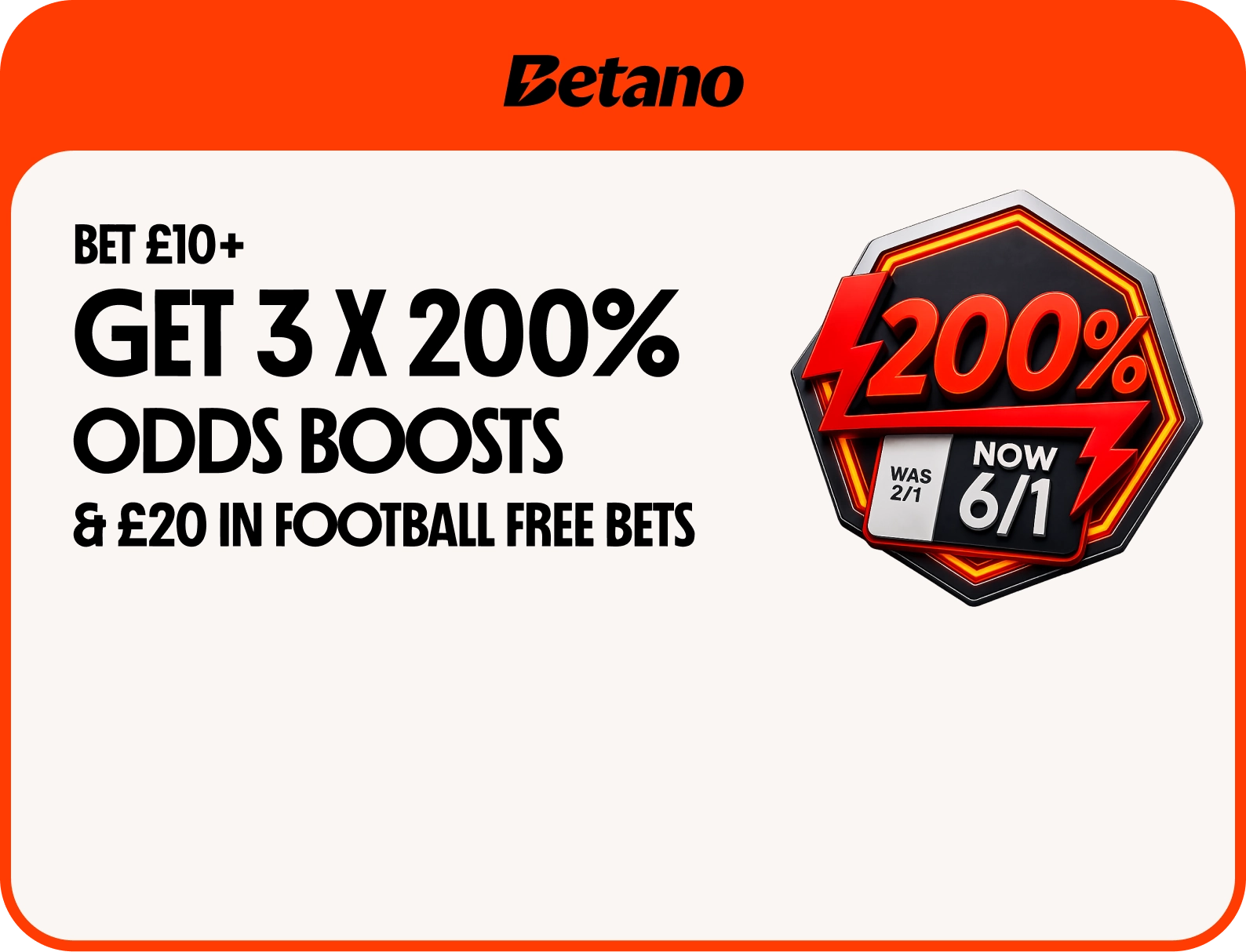 Betano offer. 18+, terms apply.