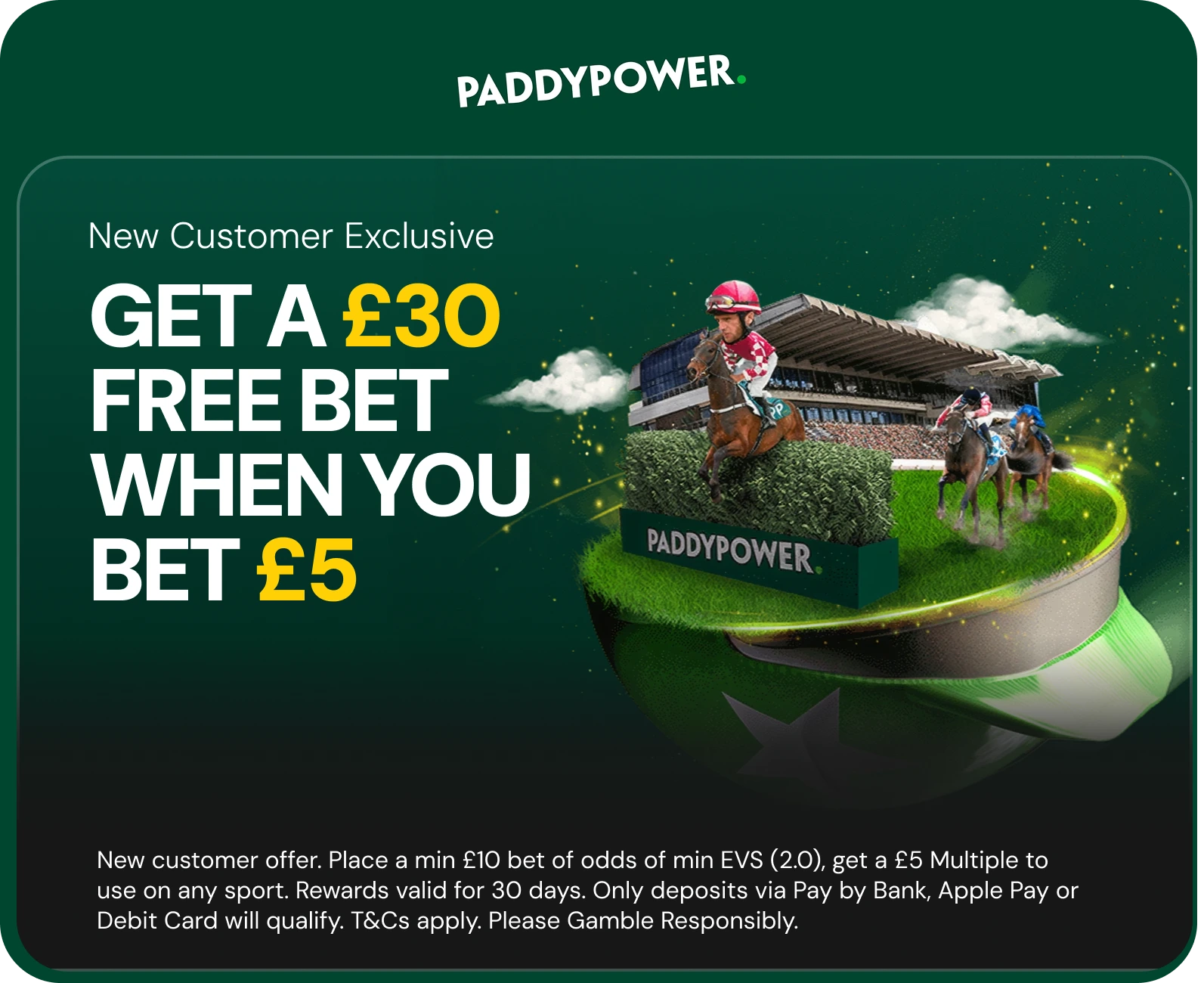 Paddy Power offer. 18+, terms apply.